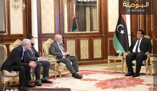 “المنفي” يبحث مع “لونغدن” تطورات الأوضاع السياسية والاقتصادية والأمنية في ليبيا