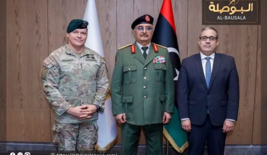 خلال لقائه وفد أمريكي… “حفتر يؤكد على دور الولايات المتحدة في حل الأزمة الليبية