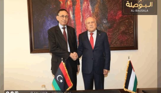 “الحويج” يبحث مع نظيره الفلسطيني تعزيز التعاون الاقتصادي بين البلدين
