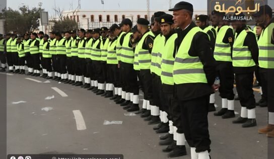 “الحرس البلدي بنغازي” يشارك في تأمين افتتاح ملعب بنغازي الدولي