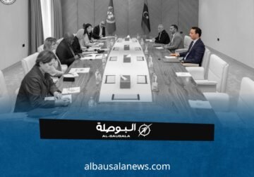بلقاسم حفتر يبحث مع وفد أممي تعزيز جهود إعادة الإعمار والتنمية المستدامة في ليبيا