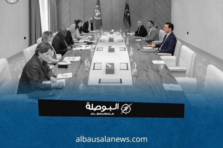 بلقاسم حفتر يبحث مع وفد أممي تعزيز جهود إعادة الإعمار والتنمية المستدامة في ليبيا