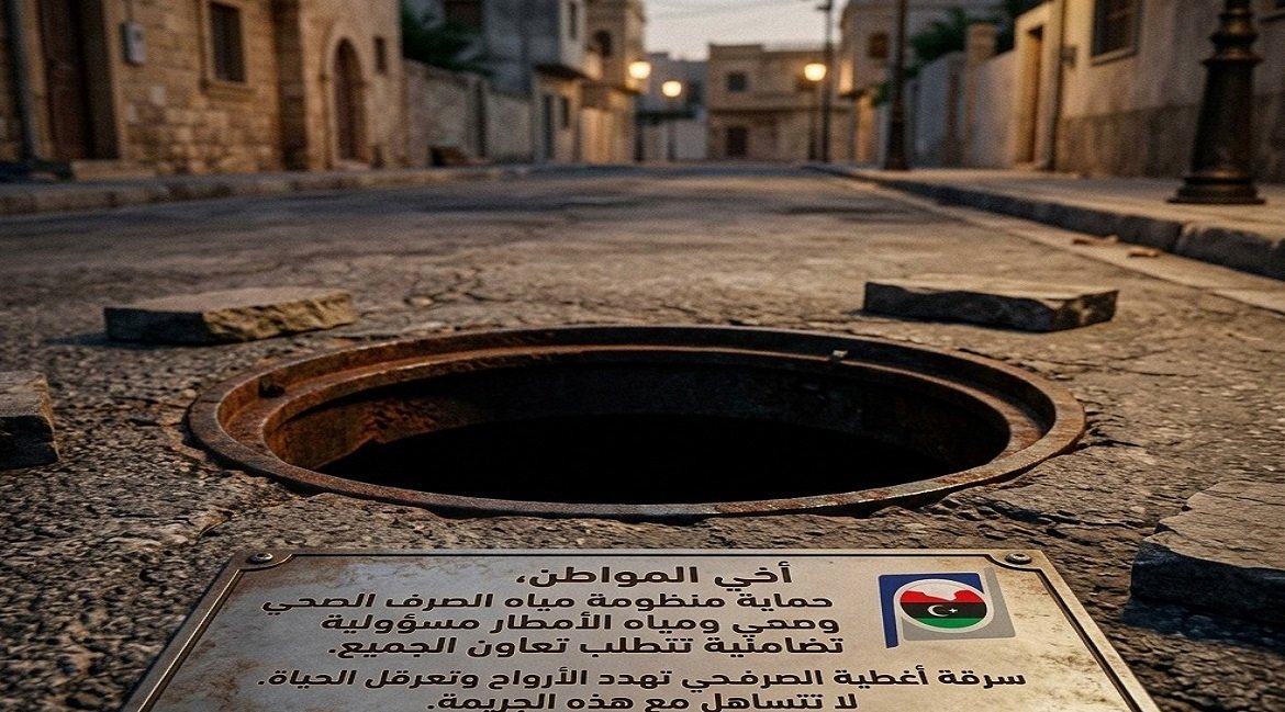 الشركة العامة للمياه: سرقة أكثر من 700 غطاء صرف صحي بطرابلس