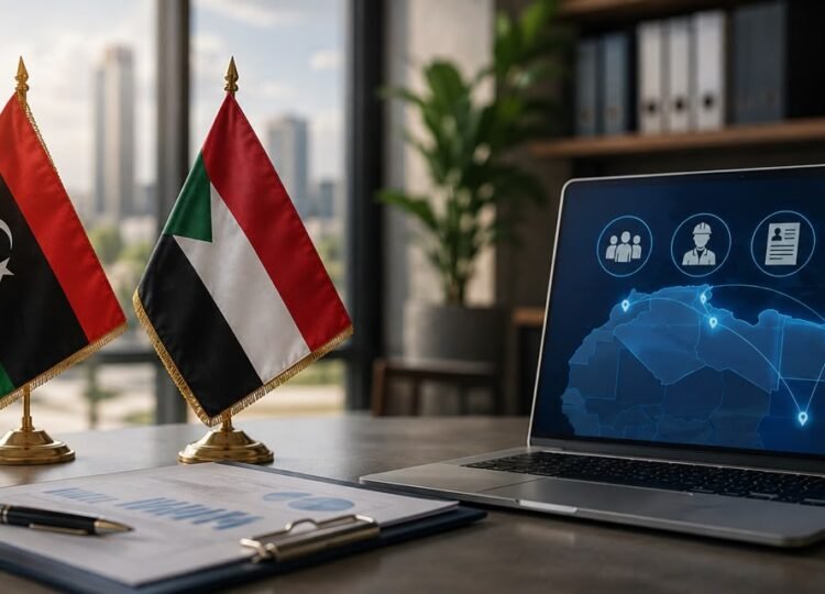 قاعدة بيانات وفرص عمل.. تفاهمات جديدة بين ليبيا والسودان لتنظيم العمالة السودانية
