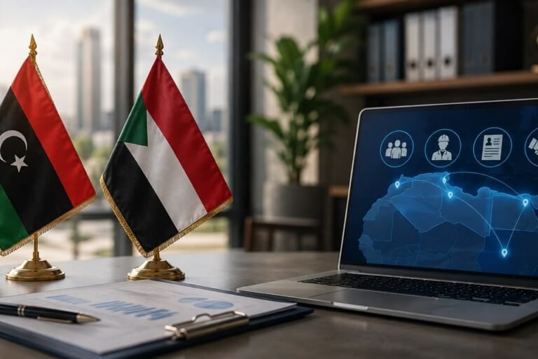 قاعدة بيانات وفرص عمل.. تفاهمات جديدة بين ليبيا والسودان لتنظيم العمالة السودانية