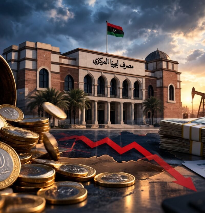 إنفاق بلا سقف واحتياطيات تتآكل.. ماذا تكشف أرقام المركزي الليبي؟