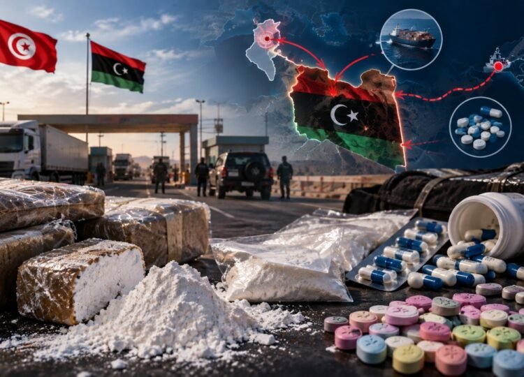 ليبيا في قلب مسارات تهريب المخدرات.. كوكايين وإكستاسي وحبوب ليريكا عبر الحدود إلى تونس