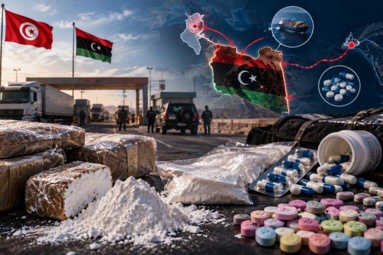 ليبيا في قلب مسارات تهريب المخدرات.. كوكايين وإكستاسي وحبوب ليريكا عبر الحدود إلى تونس