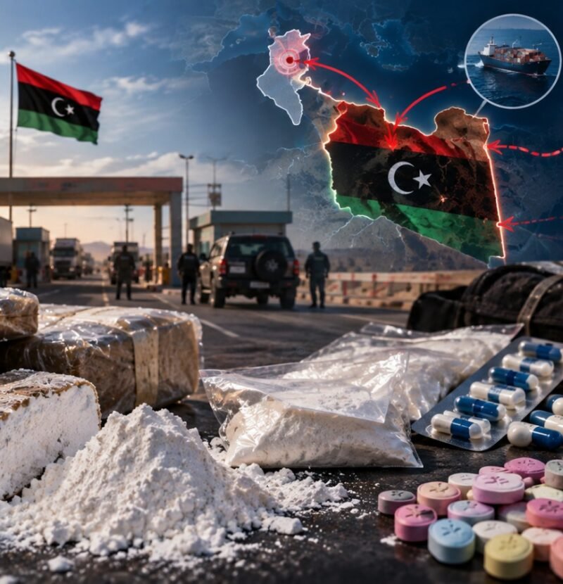 ليبيا في قلب مسارات تهريب المخدرات.. كوكايين وإكستاسي وحبوب ليريكا عبر الحدود إلى تونس