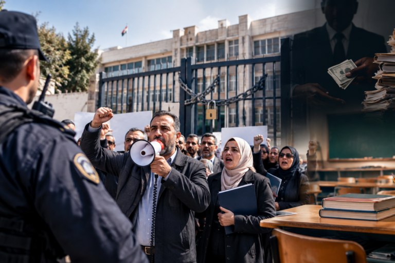 التعليم تتصاعد.. الأمن الداخلي يلوّح بالملاحقة والمعلمون يتمسكون بمطالبهم