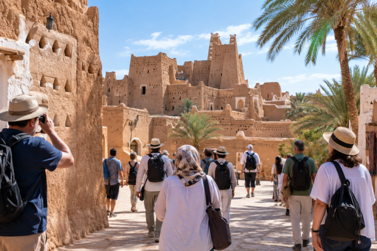 غدامس تعزز حضورها السياحي باستقبال زوار من جنسيات مختلفة